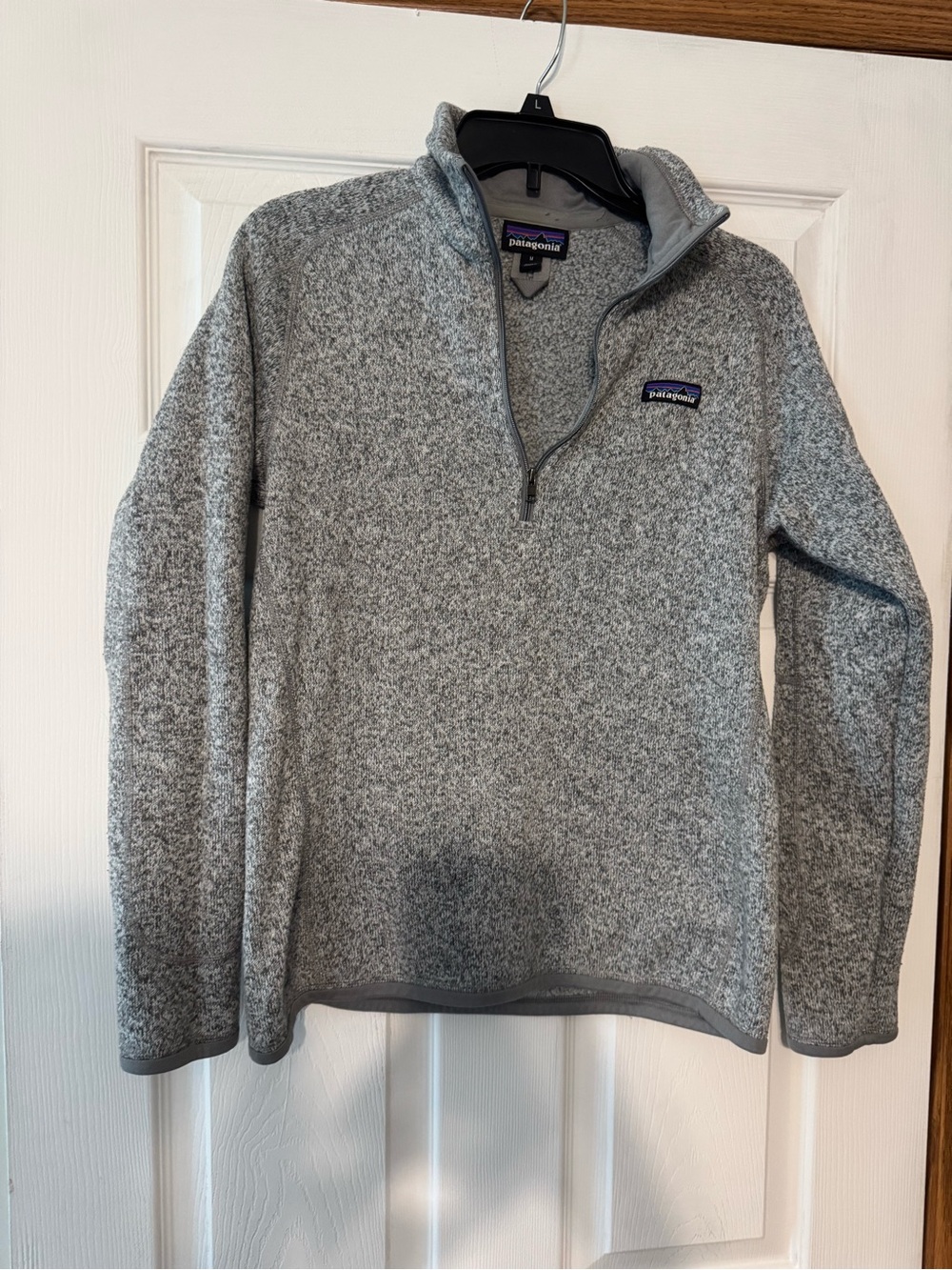 Patagonia women’s Quarter-Zip Fleece Pullover - Light Gray